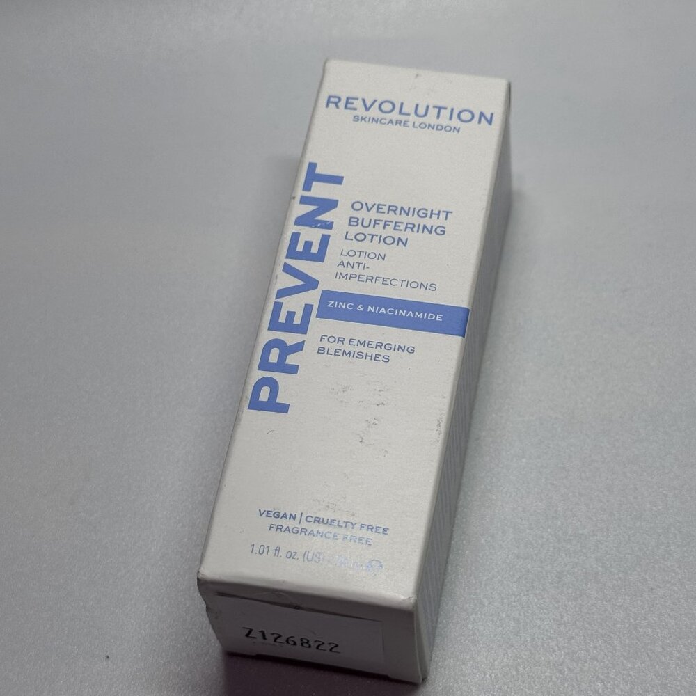 Revolution Skincare Overnight Buffering Lotion | Zinc + Niacinamide | 1.01 fl oz